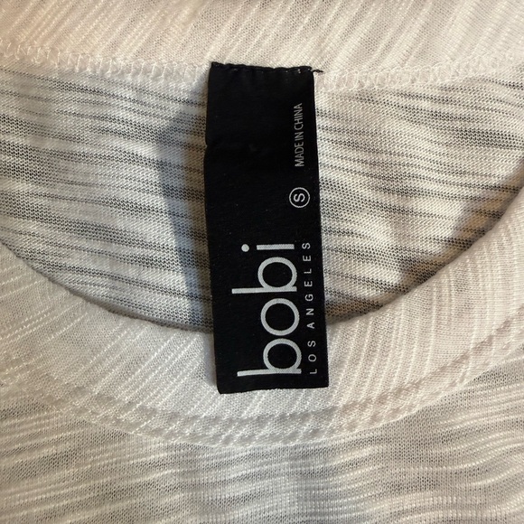 bobi White Slub Ruffle-Hem Tank - Picture 2 of 3